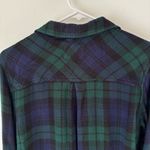 Rails  Hunter Midnight Forest Plaid Button Down Long Sleeve Blue Green Lagenlook Photo 6