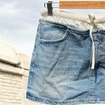 ZARA  Women’s Contrast Denim Mini Skirt Photo 4