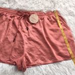 Camila Coelho Estella Lustrous Satin elastic waistband Short Rust/pink size XL Photo 7