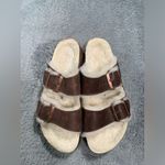 Birkenstock shearling sandals brown 38 new Photo 2