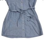 Abercrombie & Fitch  Chambray Shirt Dress with Belt & Pockets Short Sleeve Sz S‎ Photo 6