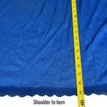 Unique Vintage Vintage Cobalt Blue Lace Nylon Slip Maxi Dress Fairy Whimsical Ethereal Size 2X Photo 10