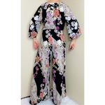 Jaase Anthropologie  Floral Boho Romper Medium Wide Leg Bell Sleeve Photo 2
