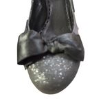 Gianni Bini Womens Black Sparkle 3" Pump Heel Shoes with Bow 8M Photo 5