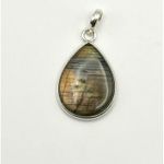 Sunset Labradorite Sterling Silver Pendant‎ Photo 3