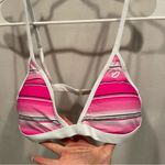 DIXXON NWT pink stripe Serape tanning suit bikini top XL mix and match Photo 0