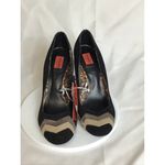 Missoni  Women Suede pumps Sz. 7.5 brown  NWT zig zag  detail  Barkwood Pumps Photo 1