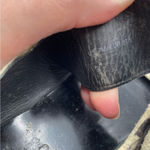 Vince  Cream & Black Crocodile Print Leather Sandals Womens 7 Beachy Casual Flats Photo 6