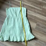 & Other Stories & Other Stories Linen Flounced Hem Mini Dress Mint Green Size 8 (Euro 38) Spring Photo 7