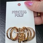 Princess Polly  Gold Ring Set SIZE 9 Photo 1
