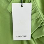 Cinq a Sept 100% Silk Petunya Ruffle Silk Dress in Prickly Pear 6 New with tags! Green Photo 2