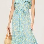 Derek Lam 10 Crosby x RTR Scribble Midi Dress Size 38 (Size 6) Blue Photo 0