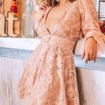 For Love & Lemons  Modern Love Dress Rose Gold Large Photo 15