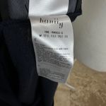 Hanii Y Wool Dress Long Sleeve Draped Navy Blue Round Neck Minimalist Medium. Photo 9