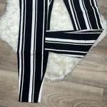 INC International Concepts Black and White Striped Jeggins Dress Pants Sz 4 Photo 2
