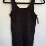 Aerie NWT Ribbed Scoop Neck Tank Top in Charcoal Gray Photo 0