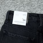 KanCan Ultra High Rise Mom Shorts Jean Denim Cutoff Distressed Black Size 1 24 Photo 2