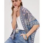 Anthropologie Bl-nk London Aletha Cropped Kimono One Size Bohemian Summer Photo 1