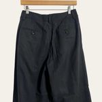 Madewell Black Pleated Wide Leg Linen Blend Pants Size 4P NWT Photo 7