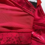Puma Women Mid Impact Fashion Luxe Ellavate Persian Red-Matte Foil Pr Bra Size M Photo 14