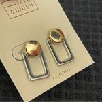 14th & Union  two toned nickel free earrings NEW Photo 3