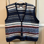 Vintage Christmas sweater Blue Size XL Photo 0