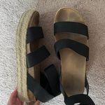 American Eagle Black AE Platform Sandals Photo 0