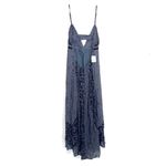 Free People NEW  Forever Time Maxi Dress In Black Combo Size Medium FLAWED Photo 13