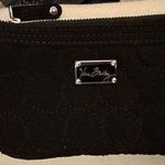 Vera Bradley ID Case Coin Bag Black Circles Microfiber Key Ring L-Zip READ Photo 0