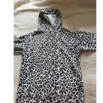 Treasure & Bond  Lightweight Knit Leopard Print Pullover Hooded Top Womens Sz XXS Photo 1