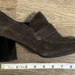 BORN Women's Suede Leather Dark Grey Chunky Heel Loafers Sz 8.5 Gray Photo 10