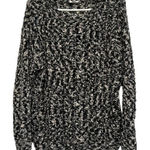 LuLaRoe Women's  Black Gray White Open Knit MARIAH Chenille Sweater Size XL EUC Photo 0