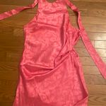 Selfie Leslie Halter Neck Pink Dress Photo 1