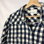 J.Crew  Relaxed Fit Shirt Jacket Dark Blue Buffalo Plaid 2 Photo 2