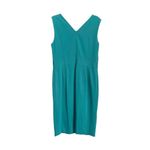 Classiques Entier  Turquoise V-Neck Sheath Dress Size 14 Photo 1