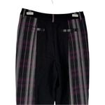 Disturbia Gambit Spliced Check Tapered Trousers size 8 NWT Black Purple Stripe Photo 6