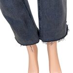 ZARA  Womens Gray Denim Jeans High Rise Slim Straight Flare Bottoms Raw Hem Sz 2 Photo 6