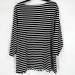 Chico's NWT Chico’s Touch of Cool Stripe Wide V Shirt 3/4 Sleeve Basic Knit Size 4 XXL Photo 1