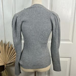 Sam Edelman  Women's Gray Ribbed Knit Pullover Sweater Size M Very Soft Photo 4