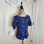 Anthropologie Postmark Navy & Off White Jasmine Floral Top Size Small Photo 12