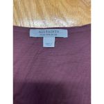 ALLSAINTS  Cropped Blouse Top Women's 6 Purple Sleeveless Square Neck Preppy B47 Photo 1