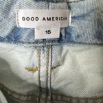 Good American NEW  Good Boy Distressed Jeans Denim Women's Blue Size 15 Photo 5