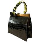 Vintage Genuine Alligator Black Top Photo 12