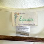 Vintage Expressions by California Dynasty Lace Trim Chiffon Robe Cream‎ Size M Size M Photo 4