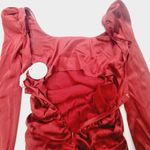 MORE TO COME Blaire Mini Dress in Wine XS Red Photo 7