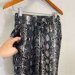 Nation Ltd  Black Snakes Print Satin High Rise Pull On Jogger Pants Size Small‎ Photo 6