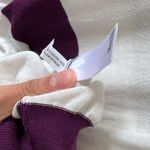 Lacoste Women's 100% Cotton Purple White Orange Stripe Sweater Size 40 (Medium) Photo 4