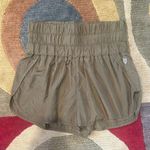 Free People Movement Free People FP Movement The Way Home Shorts Olive Green High Waisted Built In Underwear Medium Photo 0