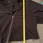 Torrid  Women's Black Knit Moto Jacket Size 6 Full Zip Short Motorcycle Style Photo 7