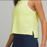 Lululemon 4 Train to Be Tank Top in Ripple Wave Electric Lemon / White Photo 1